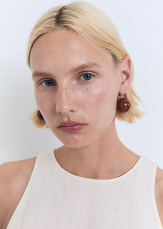 Blusa Cuello Halter con Tirantes Anchos