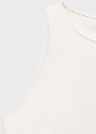 Blusa Cuello Halter con Tirantes Anchos