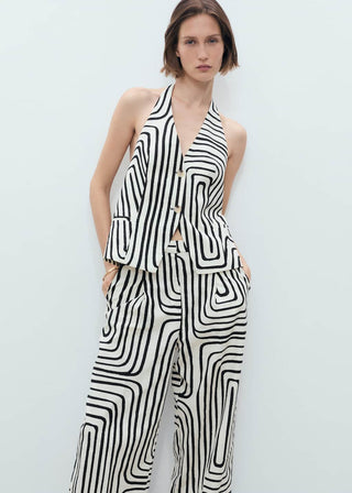 Pantalón con Cintura Elástica Estampado