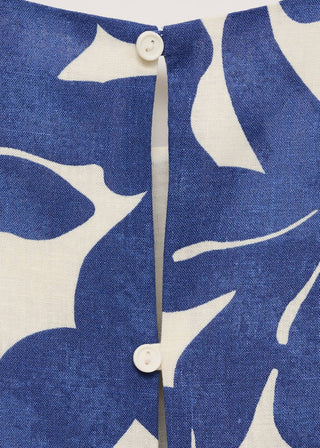 Blusa sin Mangas con Estampado Floral