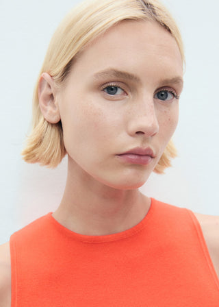 Blusa sin Mangas de Punto Fino