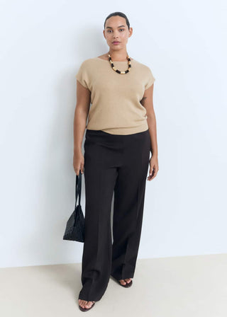 Sudadera Manga Corta de Punto Fino