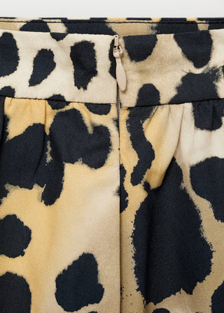 Enagua Midi con Estampado Animal Print
