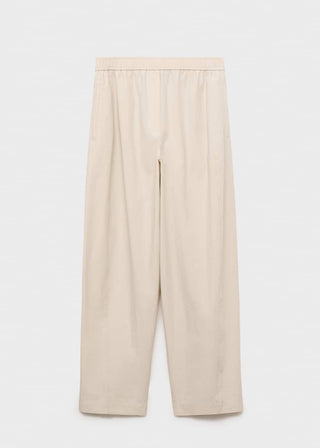 Pantalón Talle Medio con Cintura Elástica