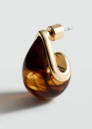 Aretes Gotas de Resina