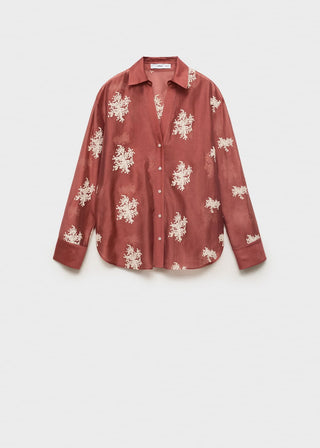 Camisa Manga Larga con Bordado