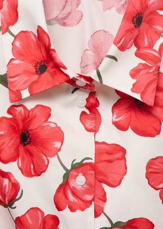 Camisa Manga Larga con Estampado Floral