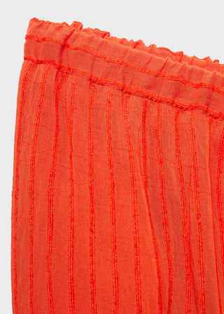Pantalón Recto Efecto Arrugado.