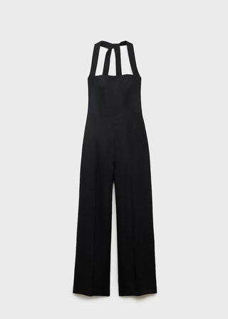 Enterizo con Cuello Halter de Lino.