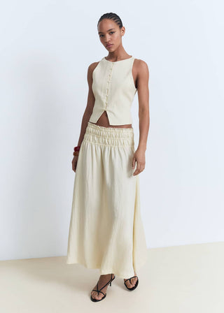 Chaleco con Botones Detalle de Lazo