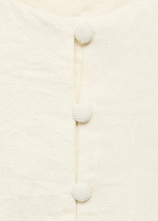 Chaleco con Botones Detalle de Lazo