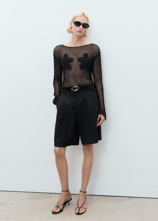 Blusa con Detalles Florales Bordados