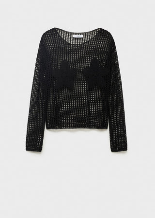 Blusa con Detalles Florales Bordados