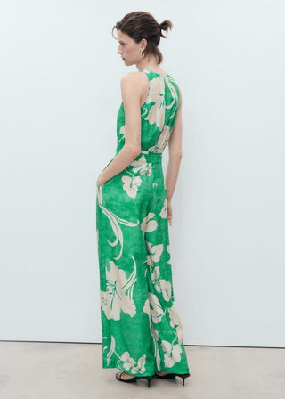 Enterizo con Cinturón Estampado Floral.