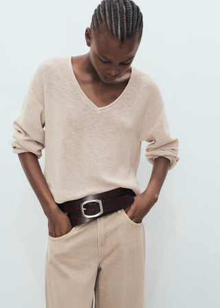 Sudadera Cuello V de Punto