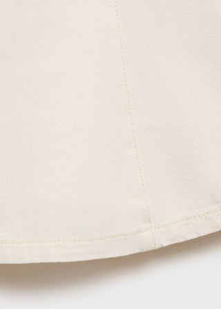 Blusa Denim Corte Peplum.