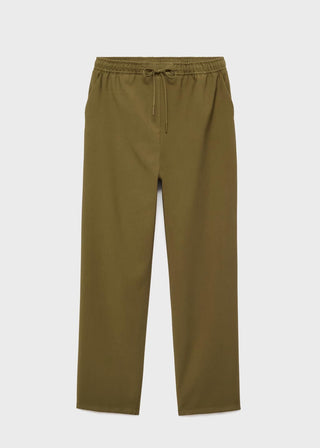 Pantalón Crop con Cintura Elástica