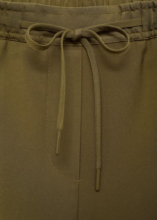 Pantalón Crop con Cintura Elástica