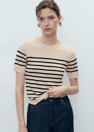 Camiseta Manga Corta de Punto