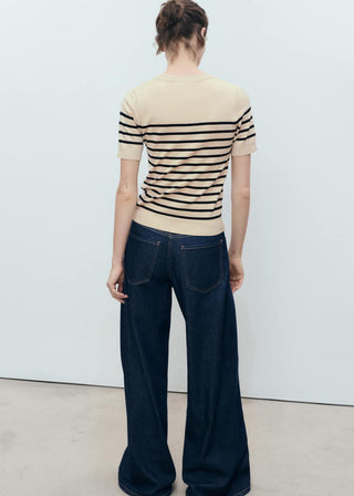 Camiseta Manga Corta de Punto