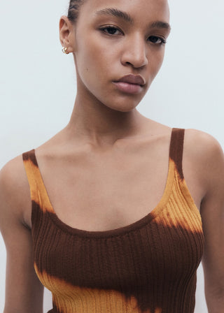 Camiseta de Punto con Estampado Tie Dye