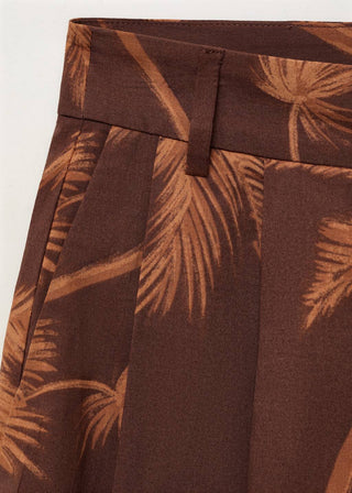 Bermudas con Estampado de Palmeras.