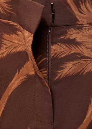 Bermudas con Estampado de Palmeras.