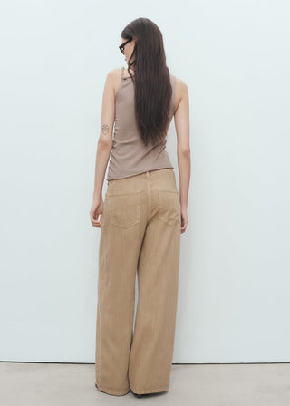 Blusa de Tirantes con Detalle Asimétrico