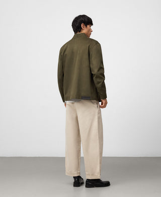 Chaqueta de Antelina con Bolsillos