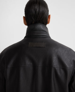 Chaqueta Oversize Efecto Piel