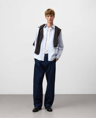 Jeans con Cintura Elástica y Logo Grabado