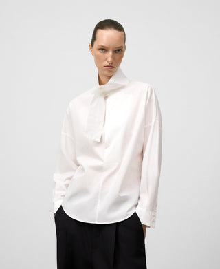 Camisa Manga Larga con Detalle Tira