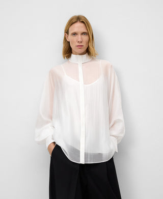 Camisa Manga Larga Oversize Semitransparente