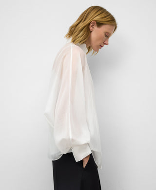 Camisa Manga Larga Oversize Semitransparente