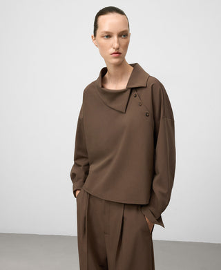 Camisa Cuello Solapa con Botones