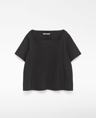 Blusa Manga Larga con Tejido Rayas
