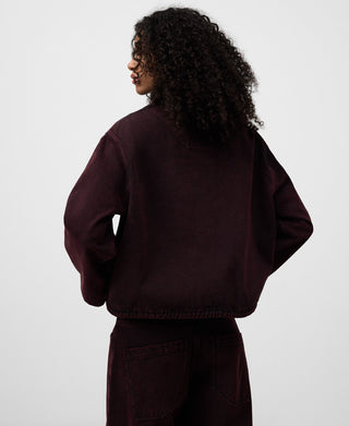 Chaqueta Denim Oversize con Bolsillos