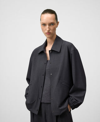 Chaqueta Bomber con Puño Elástico