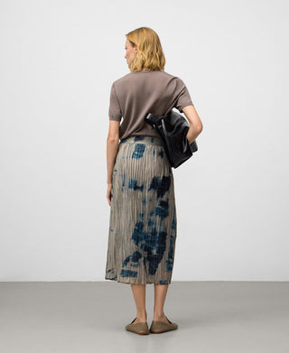 Enagua Midi de Crinkle con Estampado