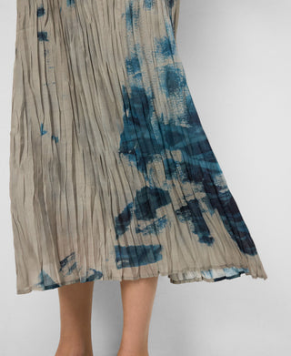 Enagua Midi de Crinkle con Estampado