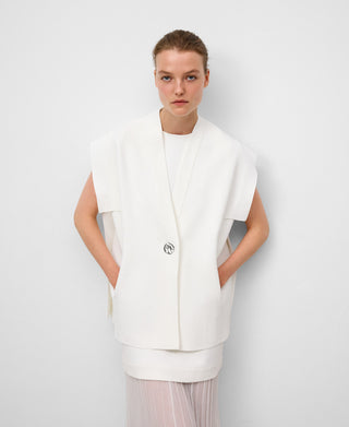 Chaleco de Punto con Piezas Laterales.