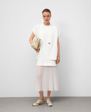 Chaleco de Punto con Piezas Laterales.