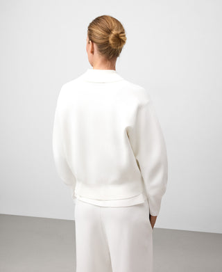 Chaqueta Bomber con Detalles de Canalé