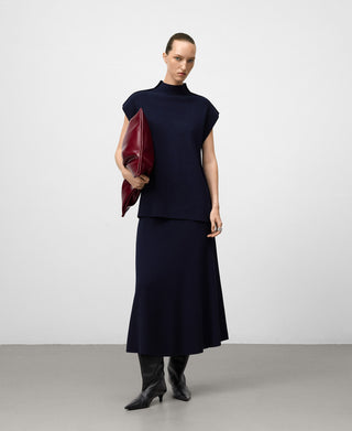 Chaleco Cuello Alto de Punto.