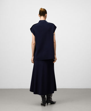 Chaleco Cuello Alto de Punto.