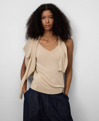 Blusa Semitransparente de Punto