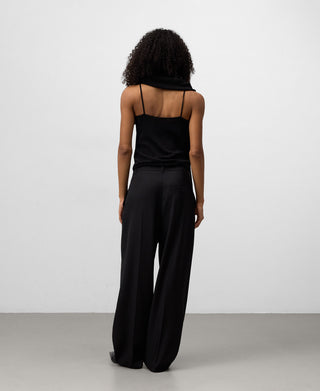 Camiseta de Tirantes con Tejido Metalizado