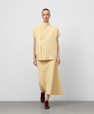 Chaleco Cuello Alto de Punto.