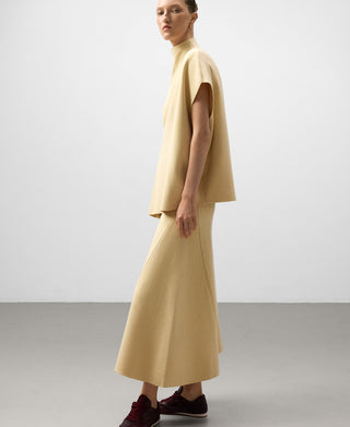 Chaleco Cuello Alto de Punto.