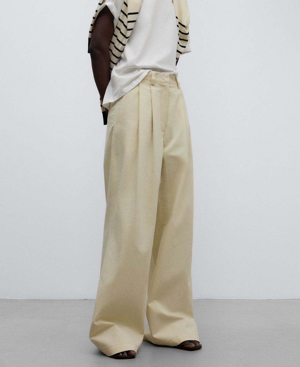 Adolfo Dominguez Cream Denim Ecru Jacket Pantalones De Denim Cream